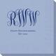 Fancy Script Monogram with Text Napkins Image 4 of 4